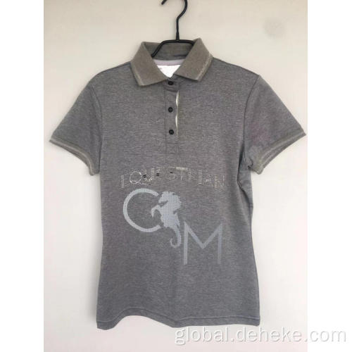 Lady's T Shirt Men's knitted polo t shirt Manufactory